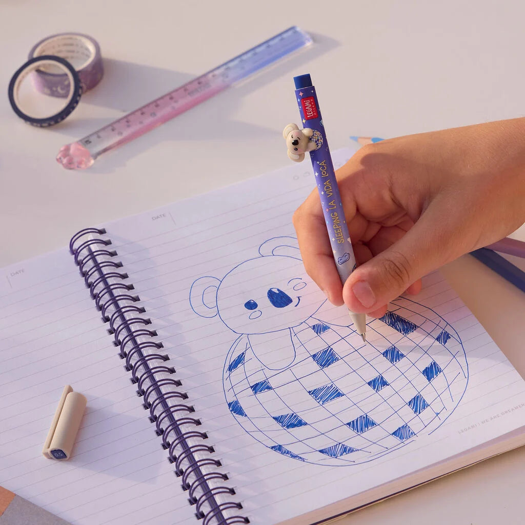 Legami - Penna con Animaletto Decorativo Koala "Sleeping la Vida Loca" - Lovely Friends