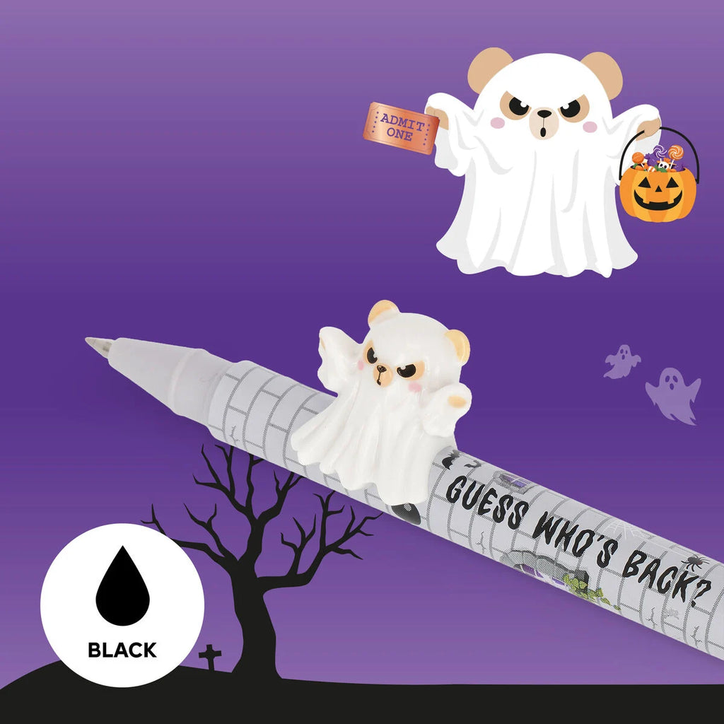 Legami Halloween Set 2 Penne Gel Lovely Friends Spooky Party – Gatto Mummia e Orsetto Fantasma
