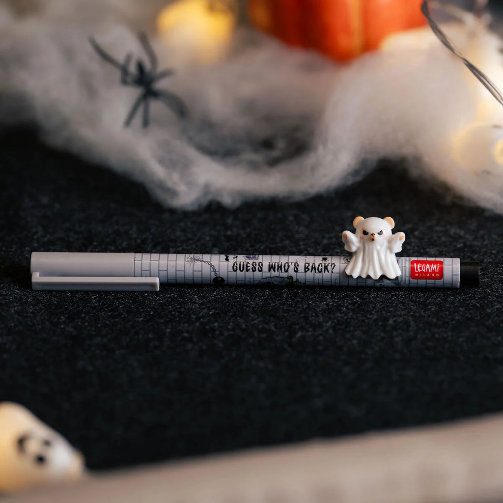 Legami Halloween Set 2 Penne Gel Lovely Friends Spooky Party – Gatto Mummia e Orsetto Fantasma