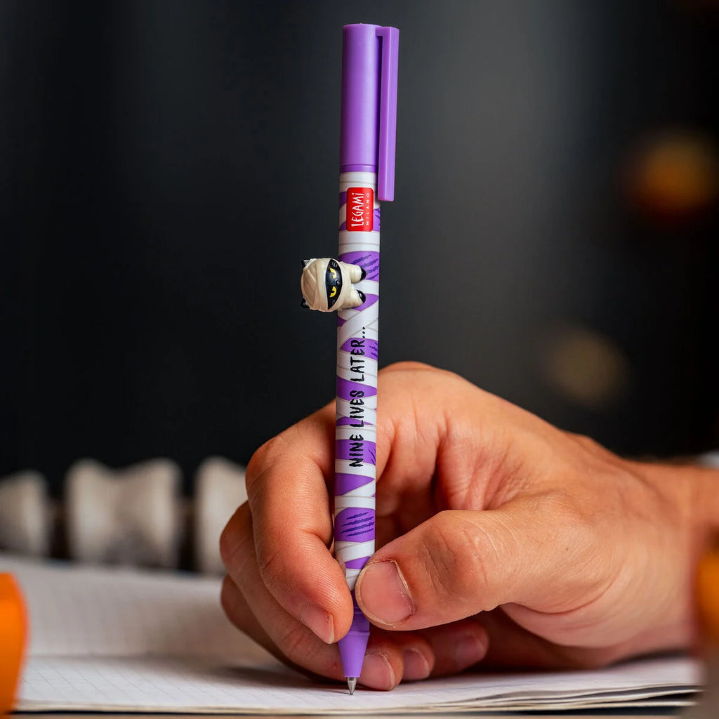 Legami Halloween Set 2 Penne Gel Lovely Friends Spooky Party – Gatto Mummia e Orsetto Fantasma