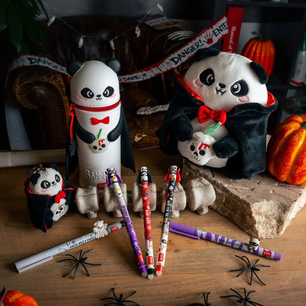 Legami Halloween Set 2 Penne Gel Lovely Friends Spooky Party – Gatto Mummia e Orsetto Fantasma