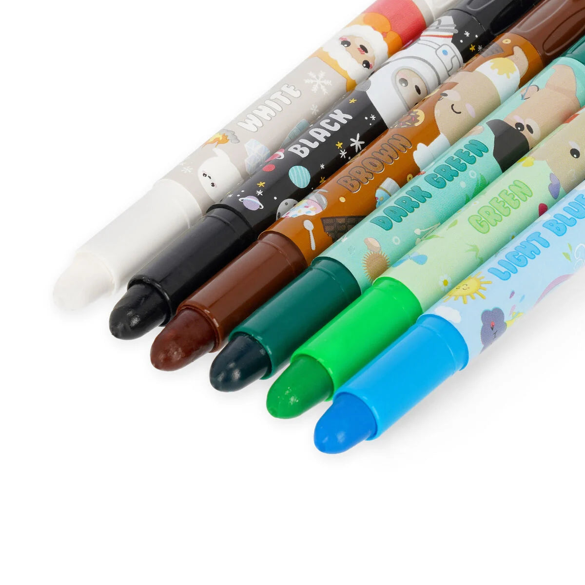 Legami Pastelli a Cera Rotanti Teddy Friends – 12 Colori Lavabili