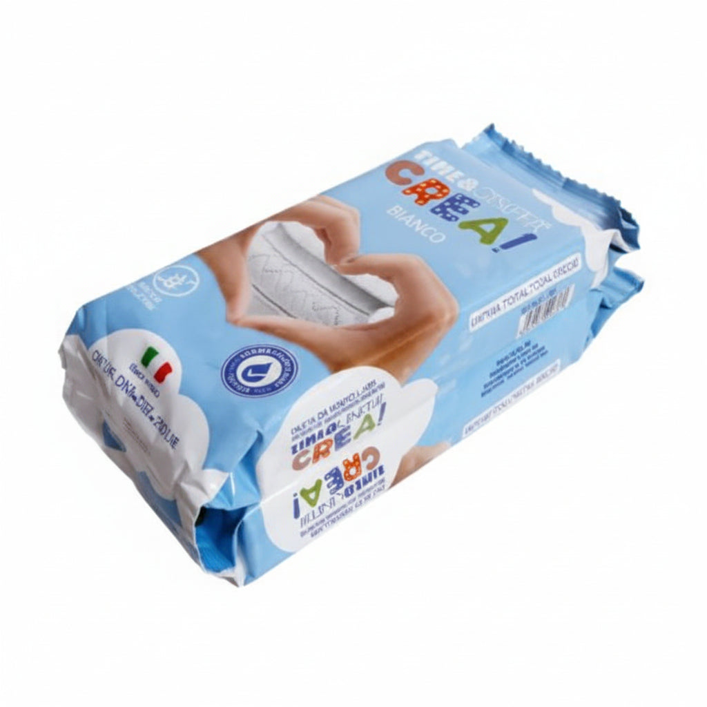 Pasta da Modellare Bianca Tinta Unita – Autoindurente  500gr