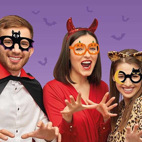 Legami - Set 8 Occhiali in Carta Halloween Party Eyeglasses