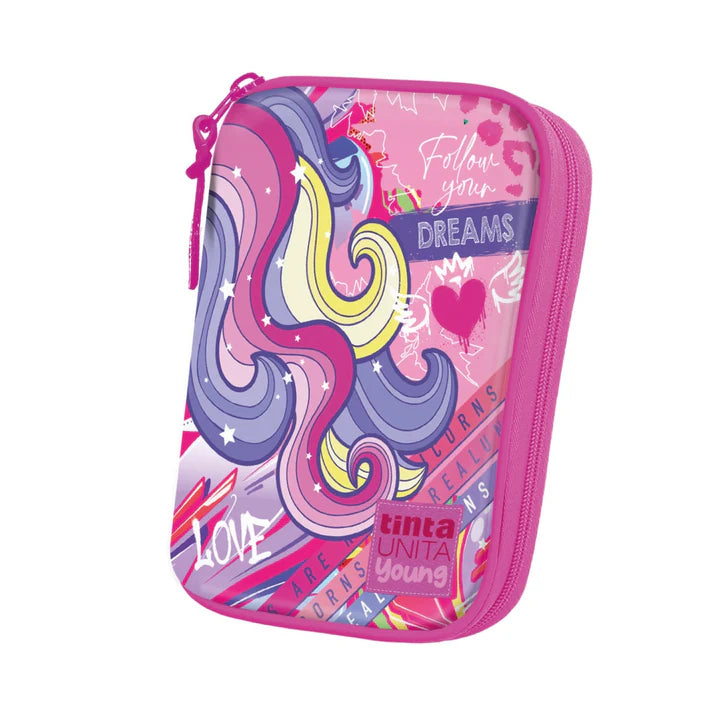 Astuccio One Time Unicorno | 1 Zip 3 Piani + Buono Mirabilandia – Tinta Unita Young