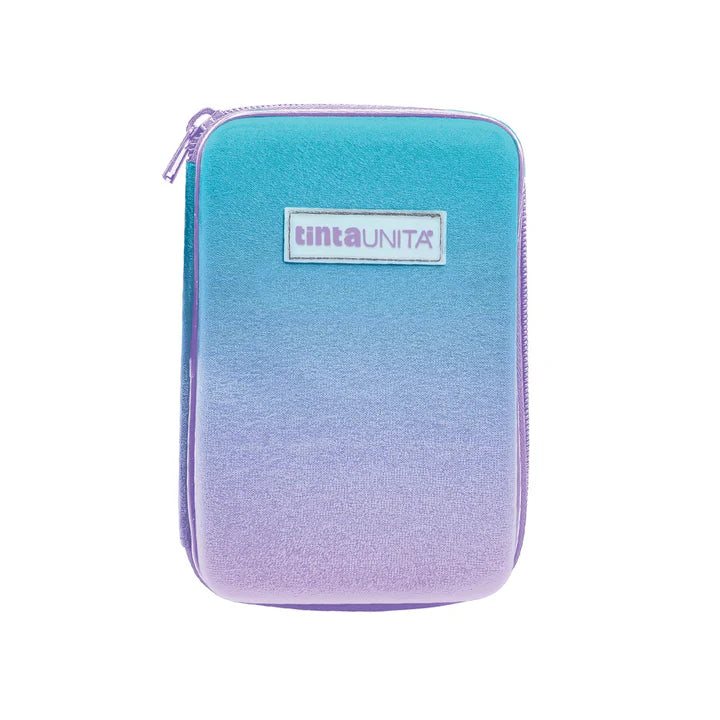 Astuccio One Time Glamour Azzurro Glitterato 3 Piani con Contenuto – Tinta Unita