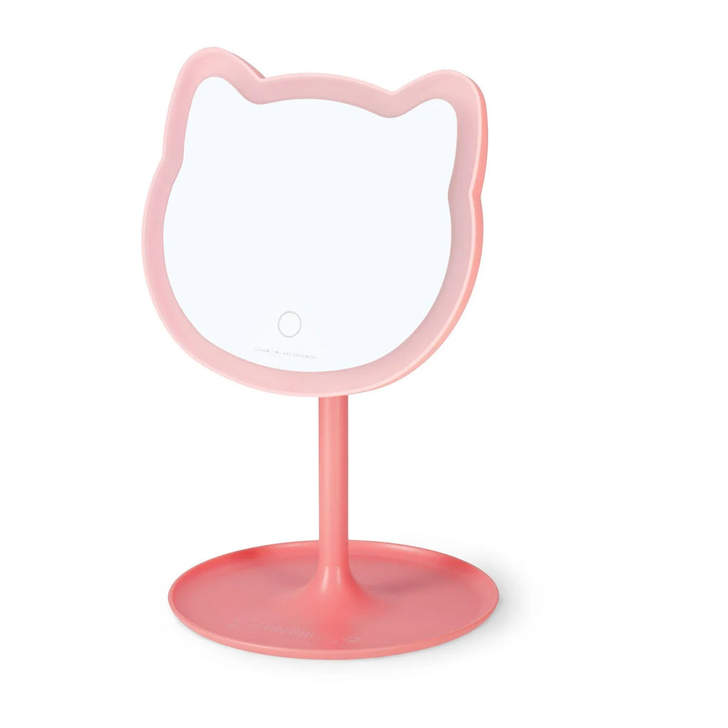 Legami You Look Purrfect! – Specchio da Trucco con 33 Luci LED e Base Portaoggetti