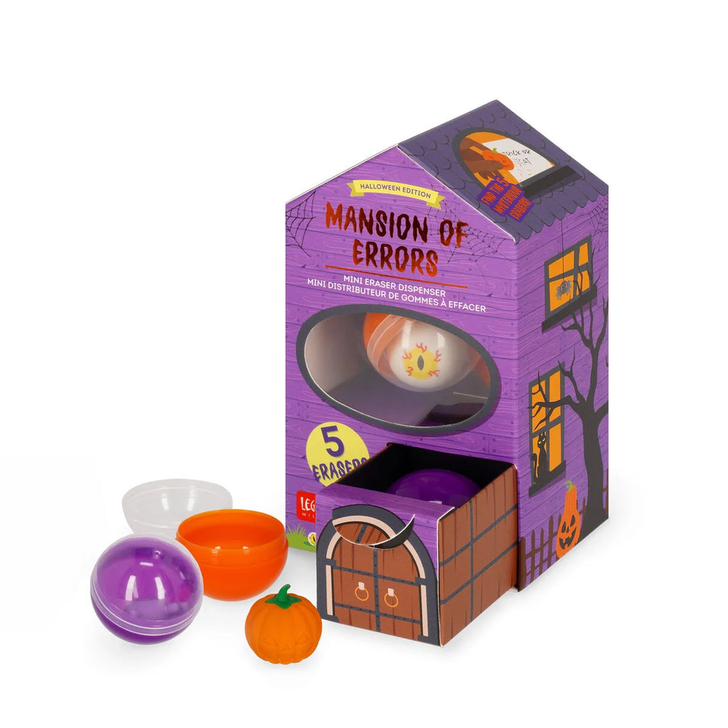 Legami Halloween Mini Distributore di Gomme da Cancellare - Mansion of Errors