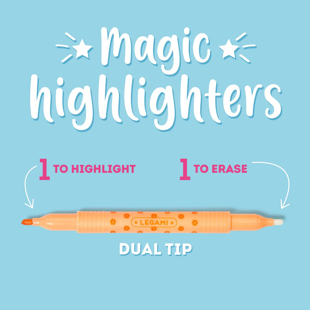 Legami: Set di 6 Evidenziatori Cancellabili - Magic Highlighters