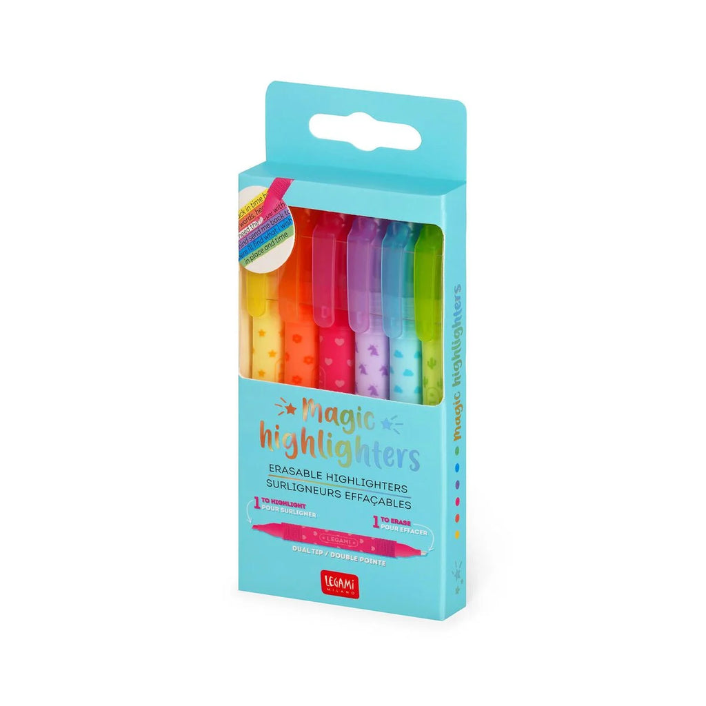 Legami: Set di 6 Evidenziatori Cancellabili - Magic Highlighters