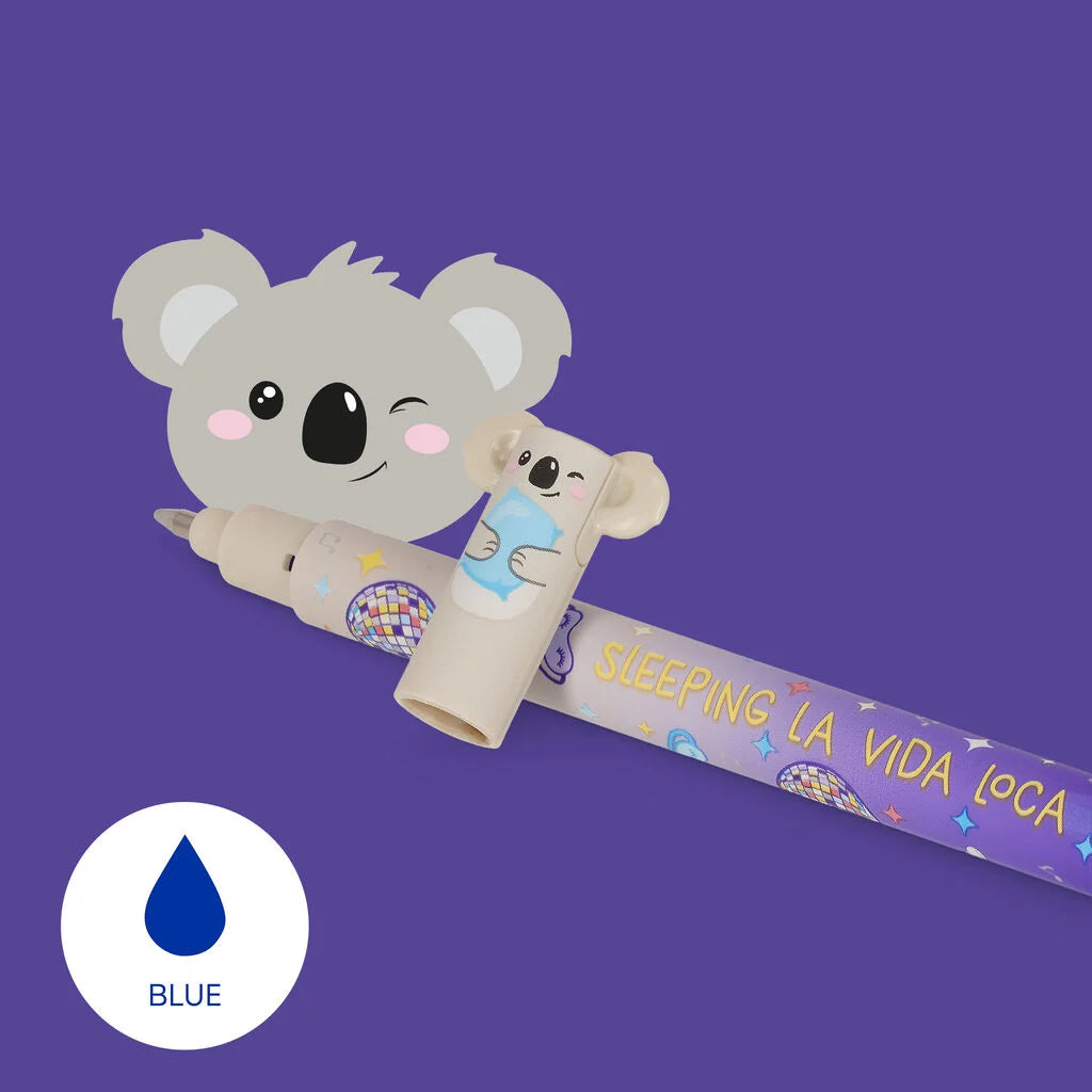Legami - Penna Gel Cancellabile Koala "Sleeping la Vida Loca" - Erasable Pen