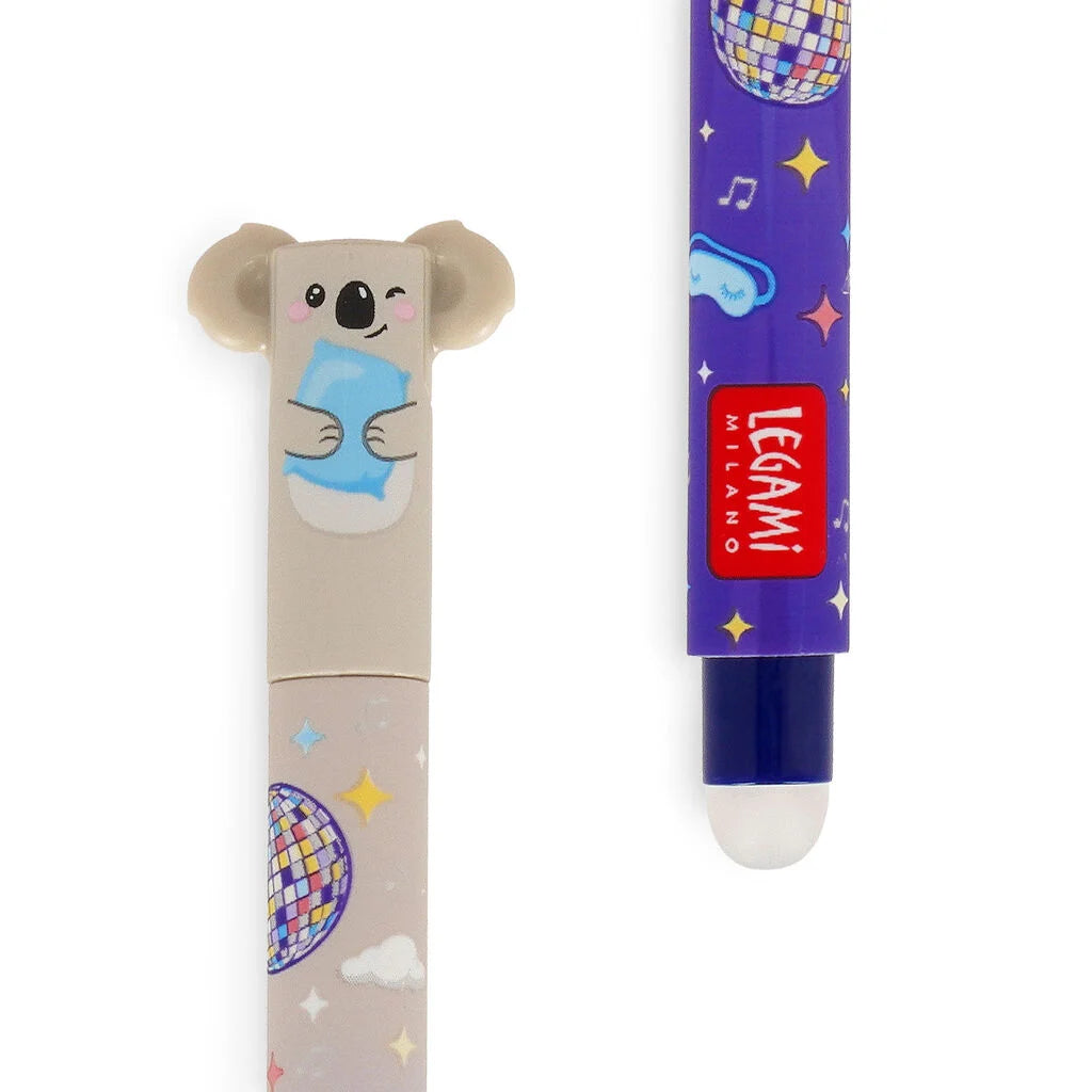 Legami - Penna Gel Cancellabile Koala "Sleeping la Vida Loca" - Erasable Pen