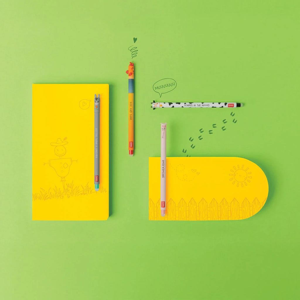 Legami: penne cancellabili Farm sweet Farm