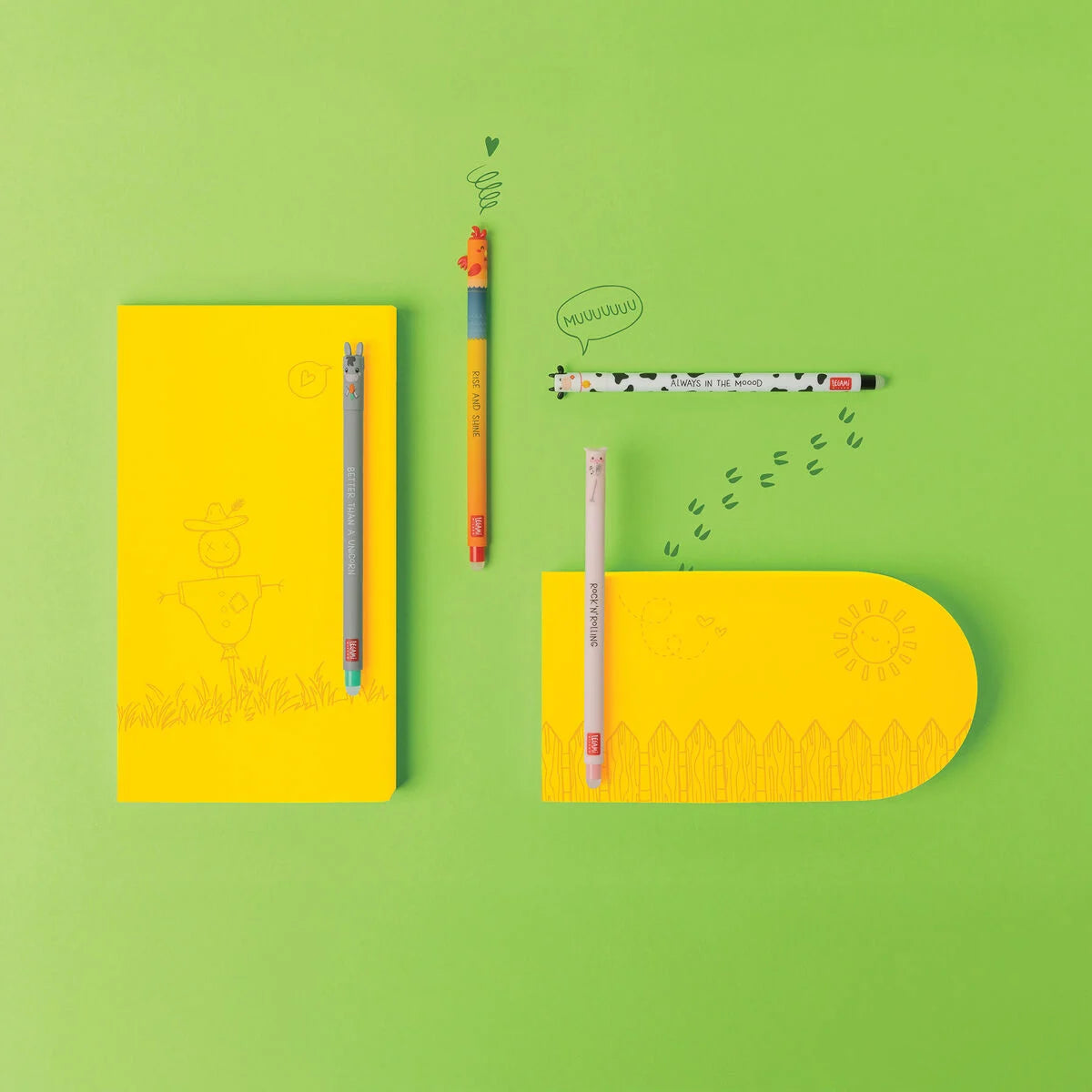 Legami: penne cancellabili Farm sweet Farm