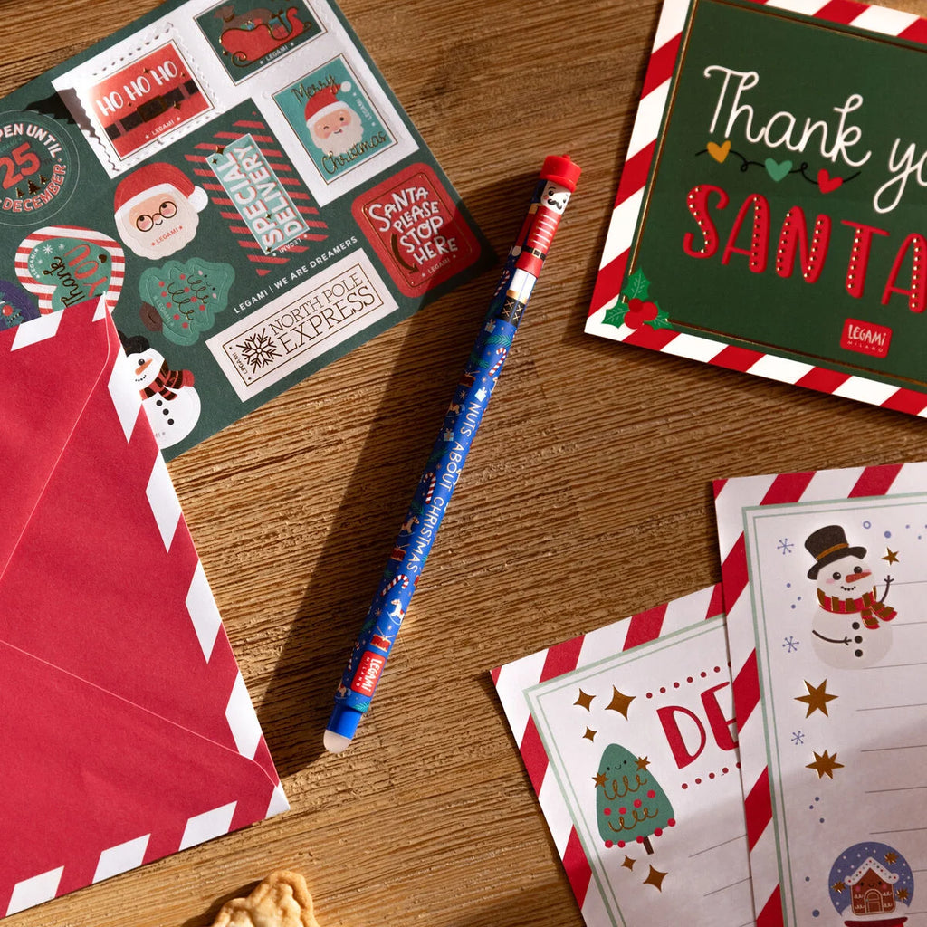 NON ACQUISTABILE SINGOLARMENTE, POSSIBILE AGGIUNGERE AL CARRELLO SOLO PER PROMO DI LANCIO SITO (1 solo pezzo in regalo per ordini sopra i 50euro)- Legami: Set di 3 Penne Gel Cancellabili - The Nutcracker - Natale 2015