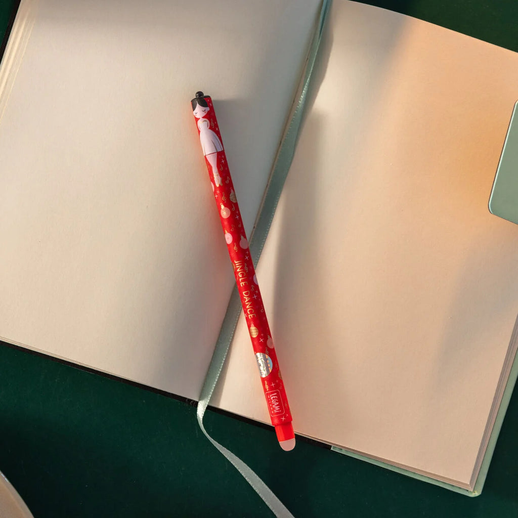 NON ACQUISTABILE SINGOLARMENTE, POSSIBILE AGGIUNGERE AL CARRELLO SOLO PER PROMO DI LANCIO SITO (1 solo pezzo in regalo per ordini sopra i 50euro)- Legami: Set di 3 Penne Gel Cancellabili - The Nutcracker - Natale 2015