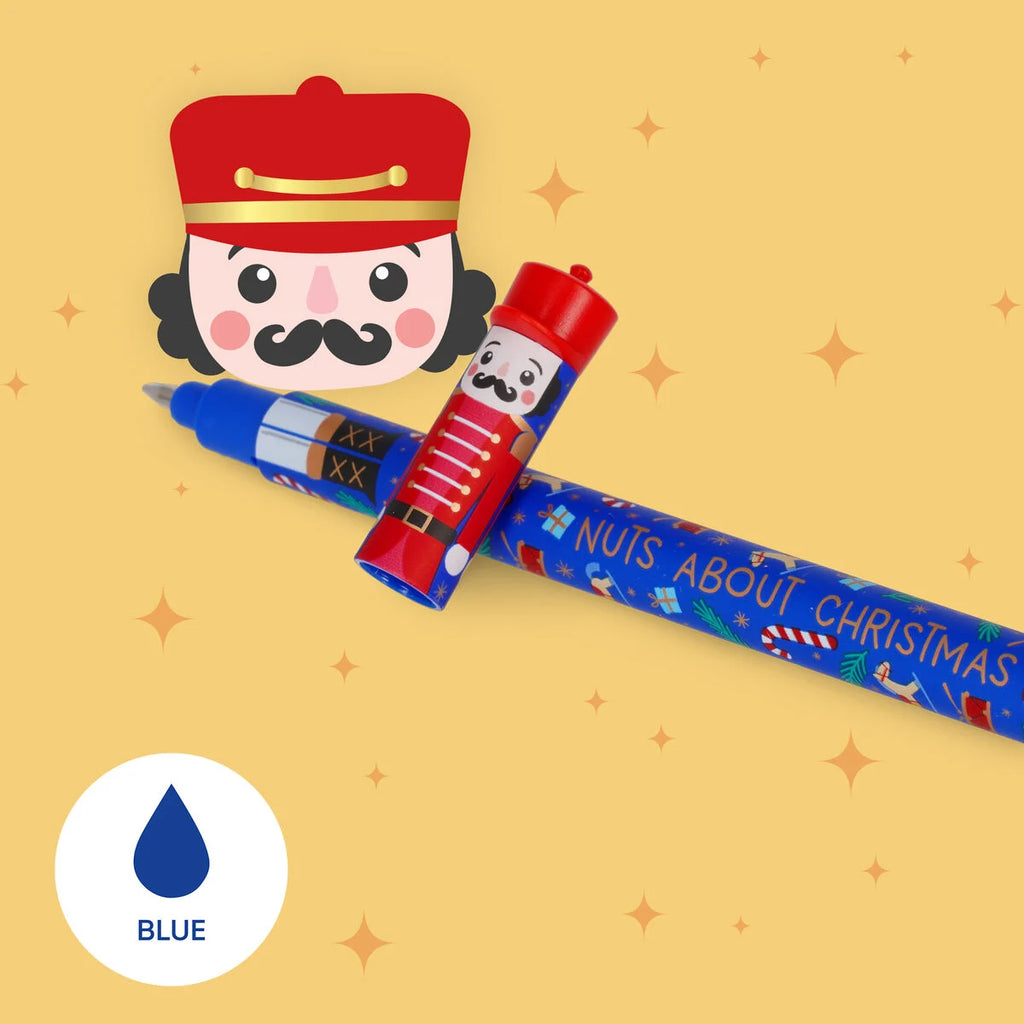 NON ACQUISTABILE SINGOLARMENTE, POSSIBILE AGGIUNGERE AL CARRELLO SOLO PER PROMO DI LANCIO SITO (1 solo pezzo in regalo per ordini sopra i 50euro)- Legami: Set di 3 Penne Gel Cancellabili - The Nutcracker - Natale 2015