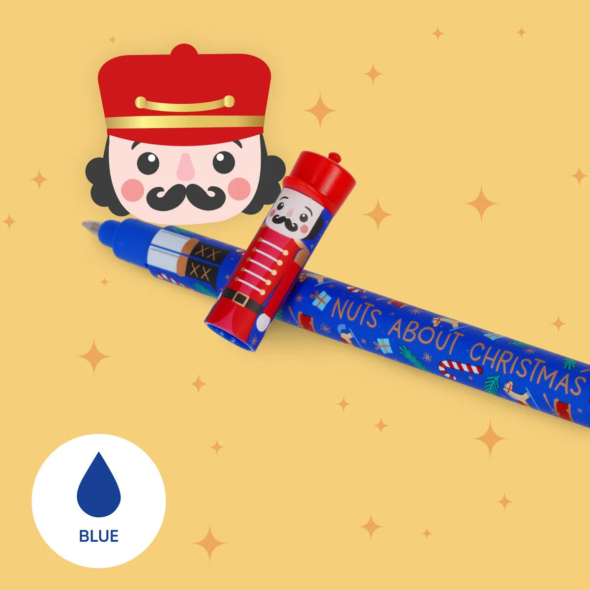 NON ACQUISTABILE SINGOLARMENTE, POSSIBILE AGGIUNGERE AL CARRELLO SOLO PER PROMO DI LANCIO SITO (1 solo pezzo in regalo per ordini sopra i 50euro)- Legami: Set di 3 Penne Gel Cancellabili - The Nutcracker - Natale 2015