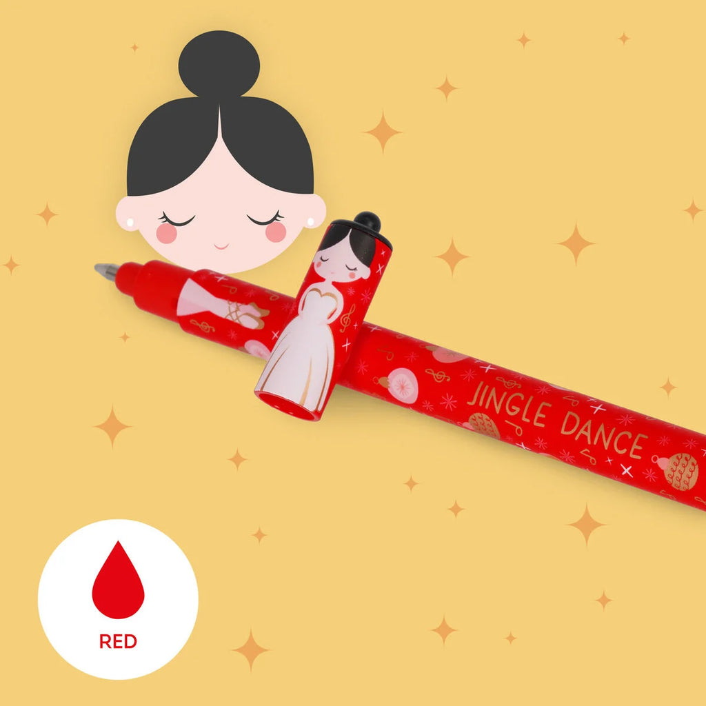 NON ACQUISTABILE SINGOLARMENTE, POSSIBILE AGGIUNGERE AL CARRELLO SOLO PER PROMO DI LANCIO SITO (1 solo pezzo in regalo per ordini sopra i 50euro)- Legami: Set di 3 Penne Gel Cancellabili - The Nutcracker - Natale 2015