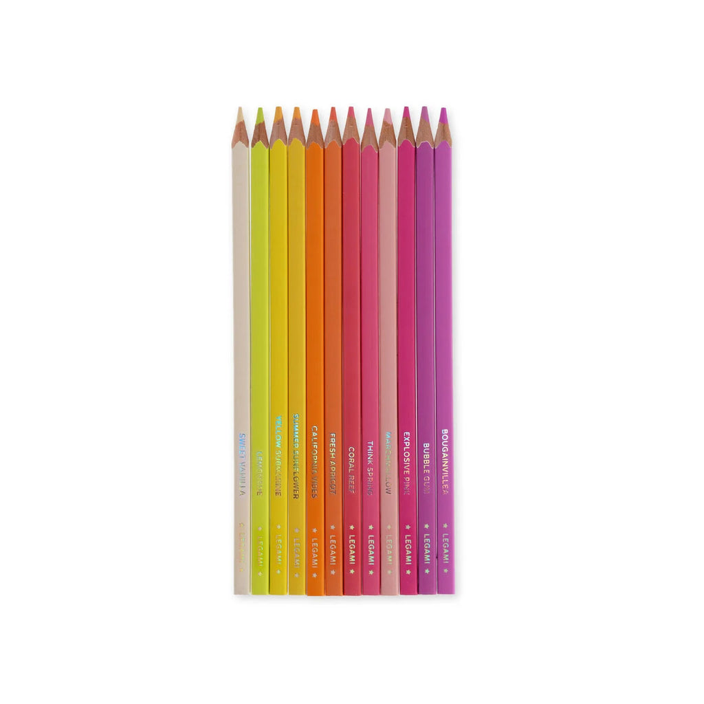 Legami: Set di 12 Matite Colorate Live Colorfully nella Sunset Palette