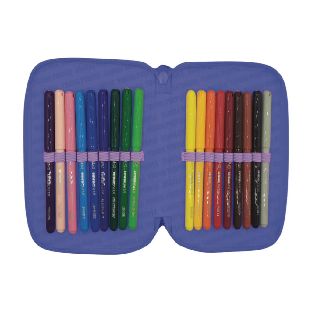 Astuccio 3 Zip Completo Tinta Unita Young Raptor | + Buono Mirabilandia