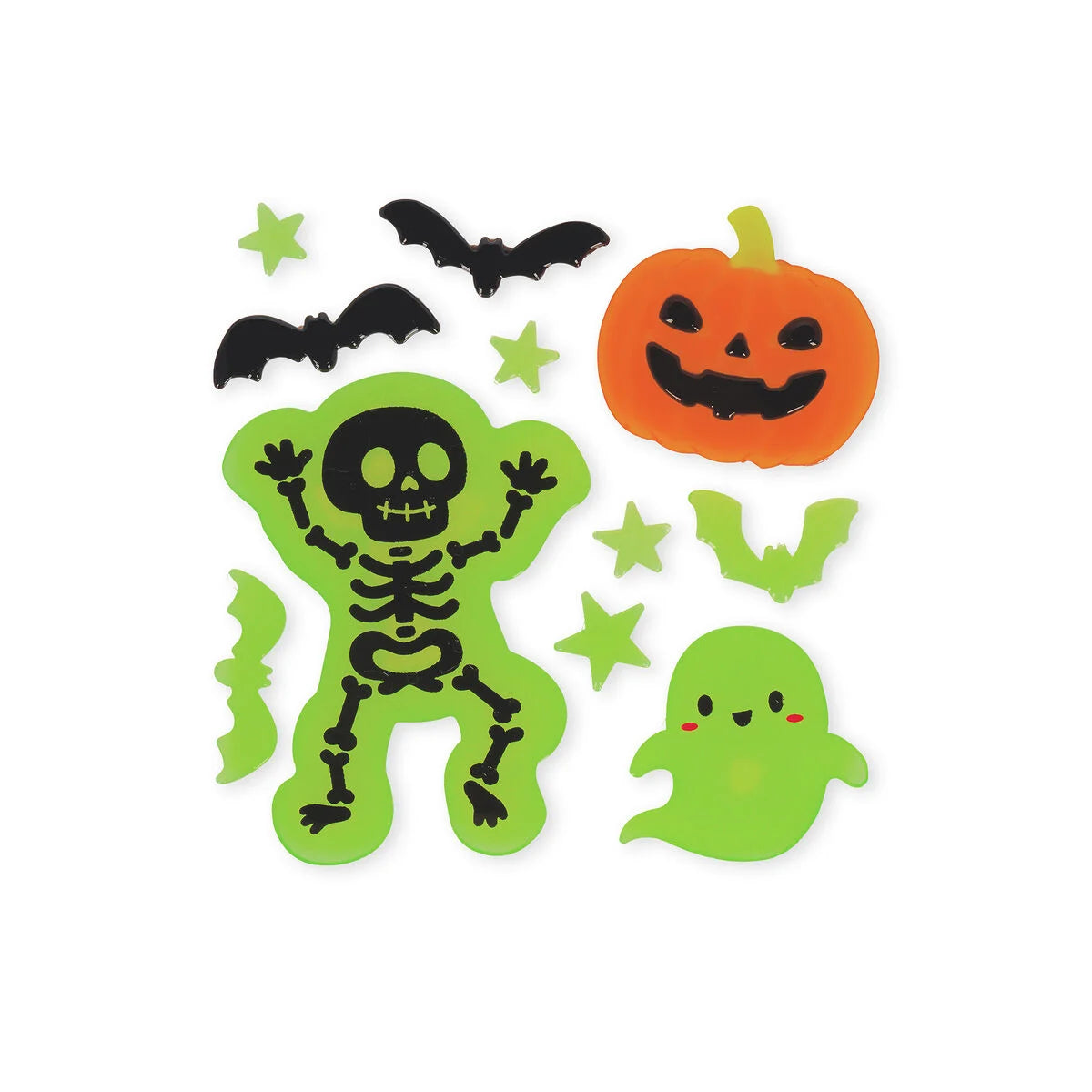Legami Halloween Set Adesivi Gel per Finestra Windo-Glow – 11 Vetrofanie Fosforescenti