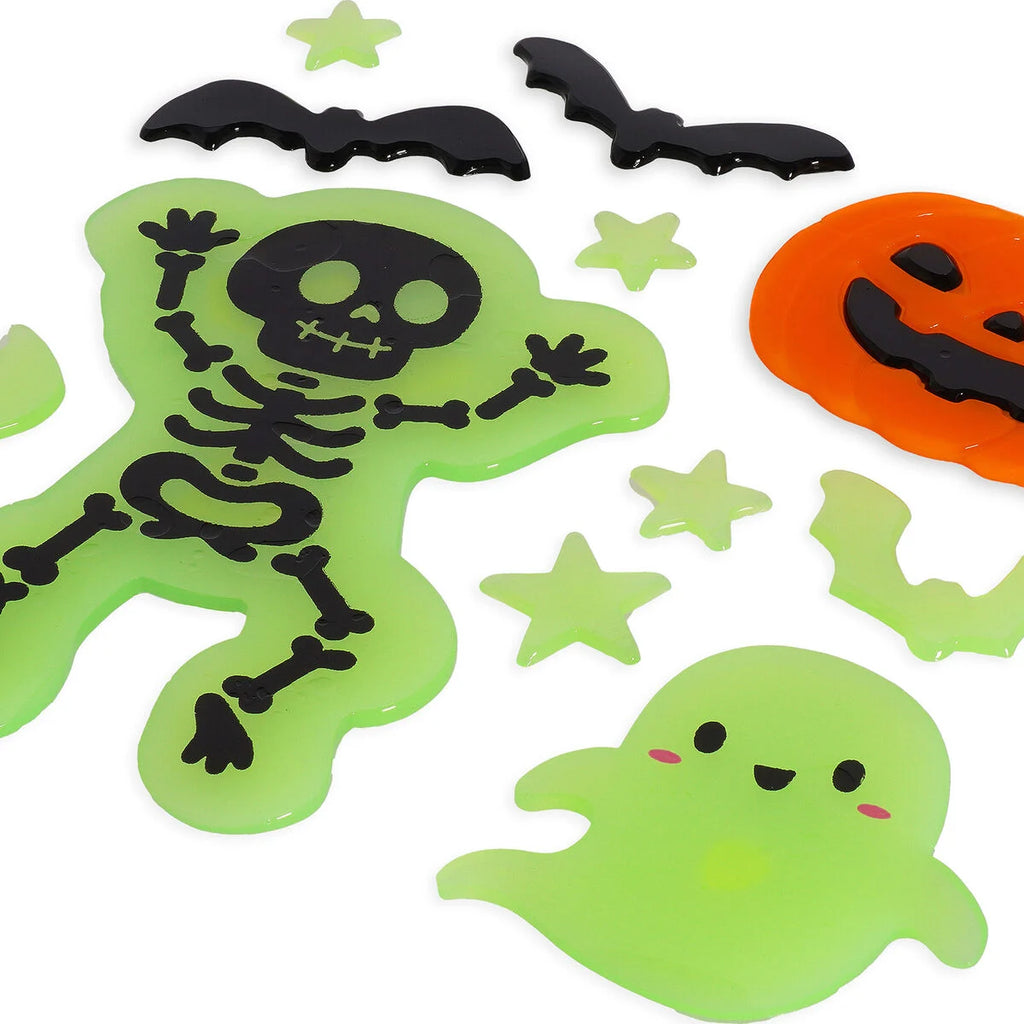 Legami Halloween Set Adesivi Gel per Finestra Windo-Glow – 11 Vetrofanie Fosforescenti