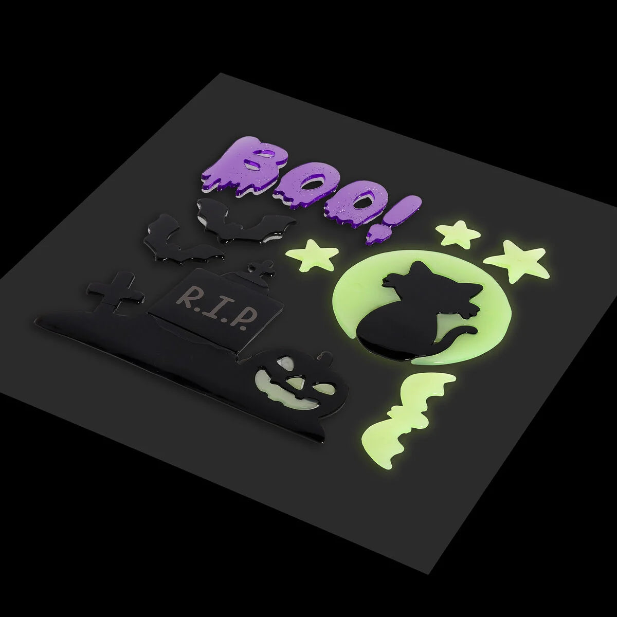Legami Halloween Set Adesivi Gel Finestra Windo-Glow – 13 Vetrofanie Gatto Nero e Pipistrelli
