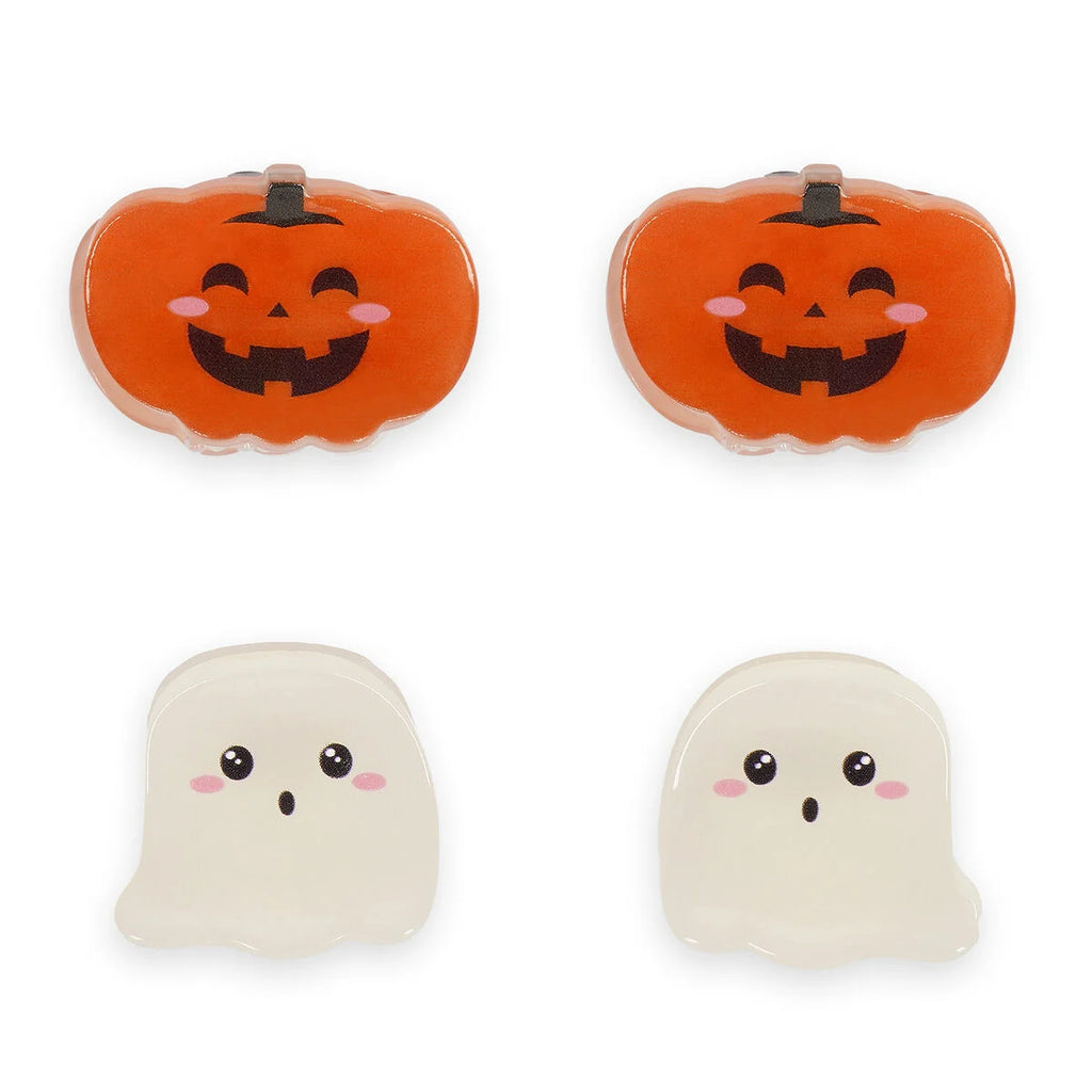 Legami Halloween Set 4 Mini Mollette per Capelli Clip Me Up – Glitter e Fosforescenti