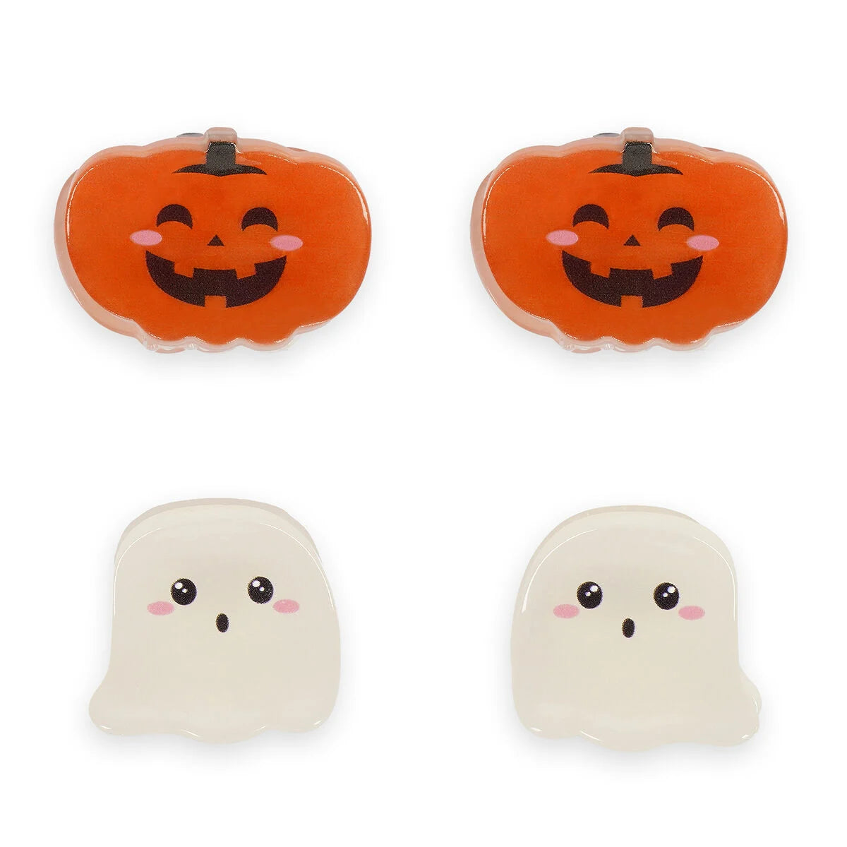 Legami Halloween Set 4 Mini Mollette per Capelli Clip Me Up – Glitter e Fosforescenti