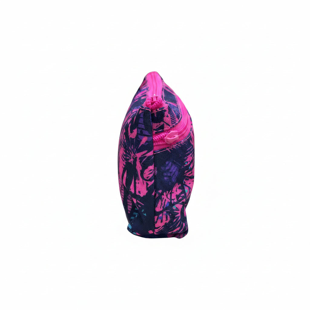 Astuccio Bustone Triangolare Tinta Unita Teen “Oh Oh” – 2 Zip, PU, 23x11x7 cm