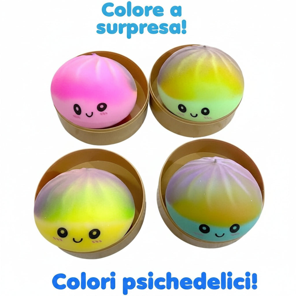 Squishy Baozi Ravioli Cinesi – Glow in the Dark o Psychedelic