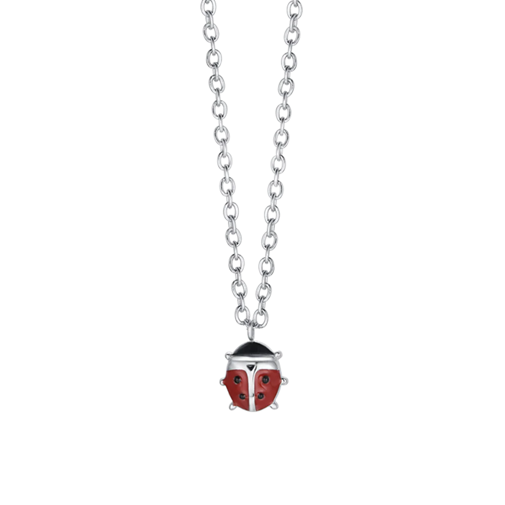 Collana Bambina in Acciaio con Coccinella – Luca Barra Gioielli