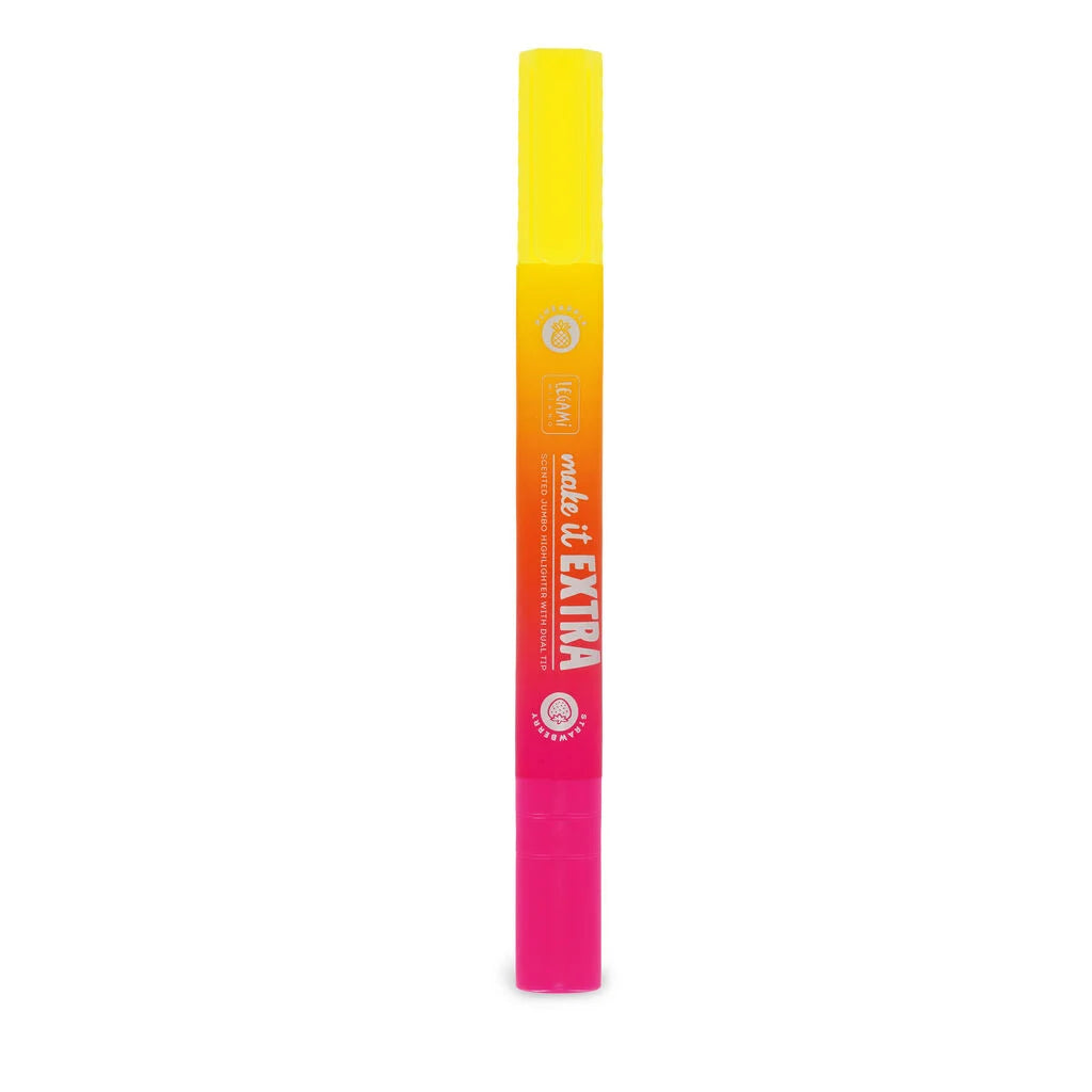 Legami - Evidenziatore Gigante Profumato Make It Extra Giallo/Rosa a Doppia Punta