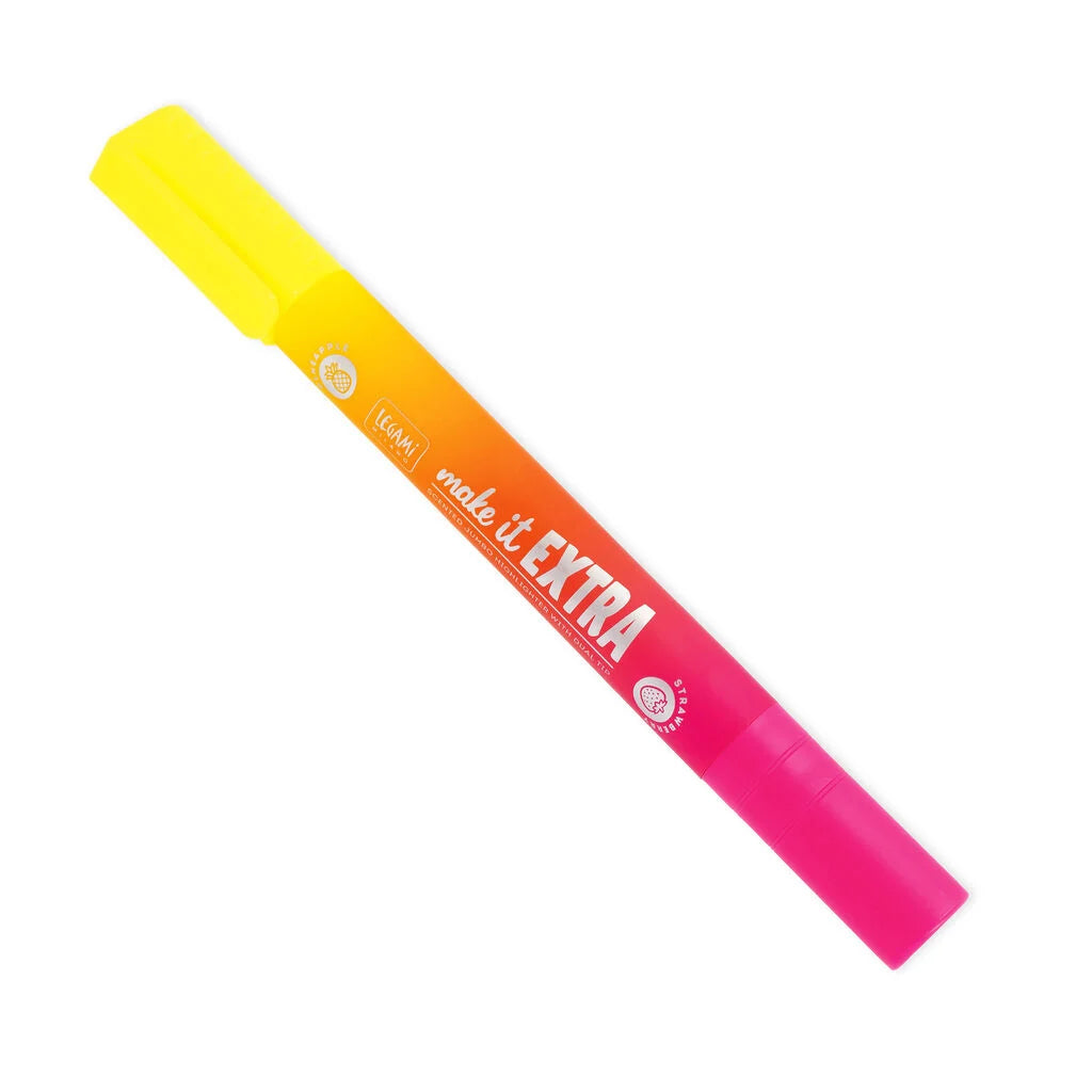 Legami - Evidenziatore Gigante Profumato Make It Extra Giallo/Rosa a Doppia Punta