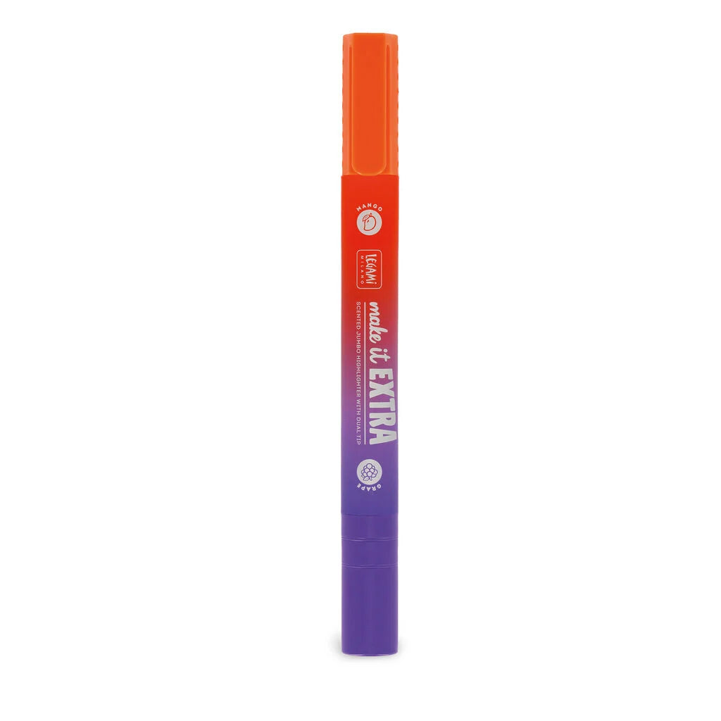 Legami - Evidenziatore Gigante Profumato Make It Extra Arancione/Viola a Doppia Punta