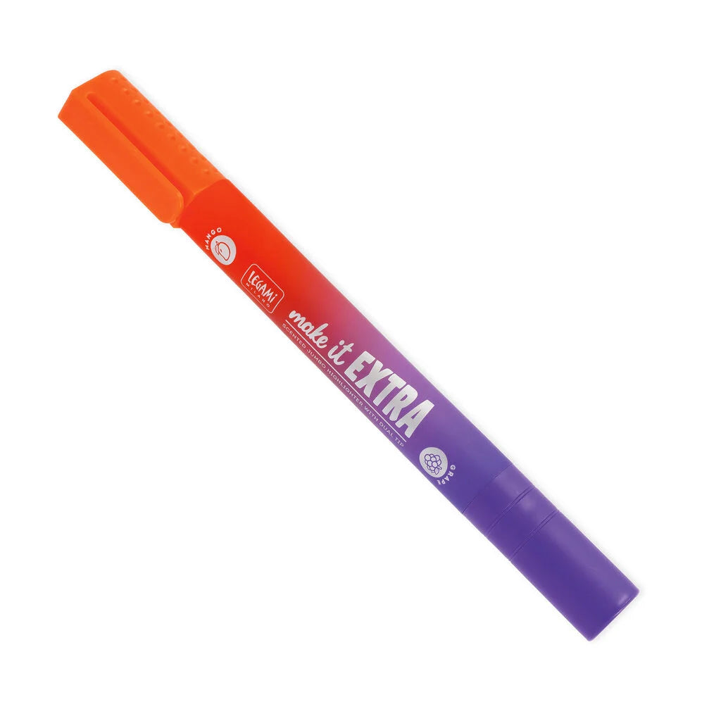 Legami - Evidenziatore Gigante Profumato Make It Extra Arancione/Viola a Doppia Punta