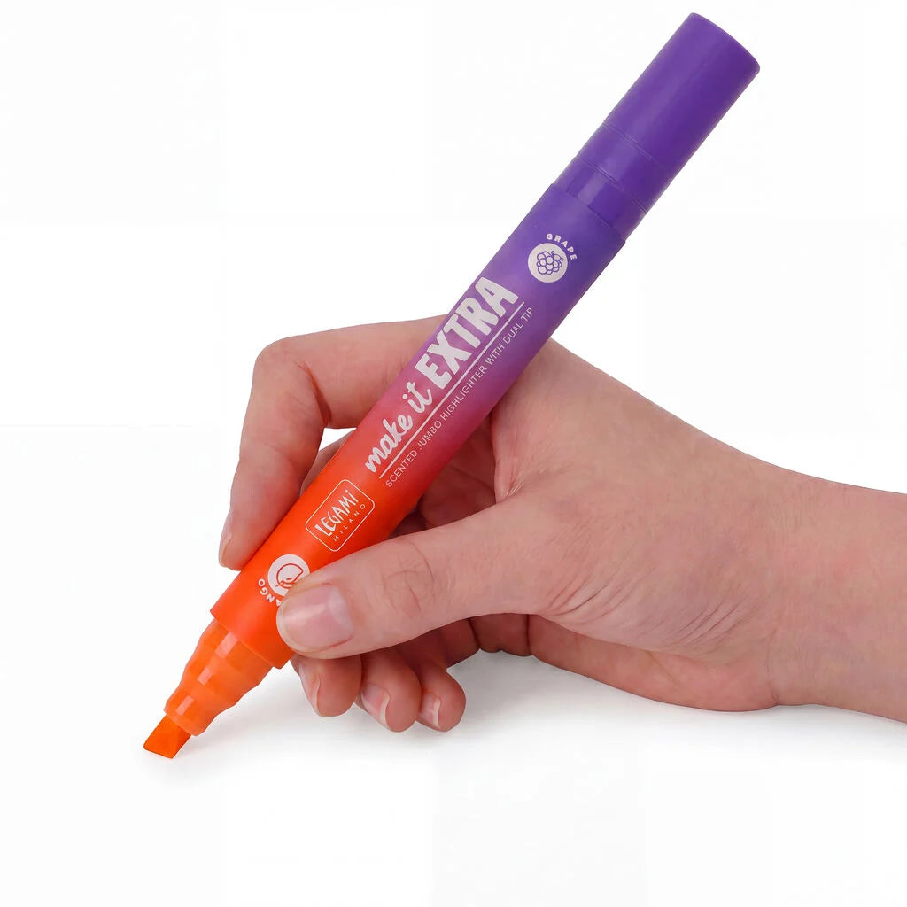 Legami - Evidenziatore Gigante Profumato Make It Extra Arancione/Viola a Doppia Punta