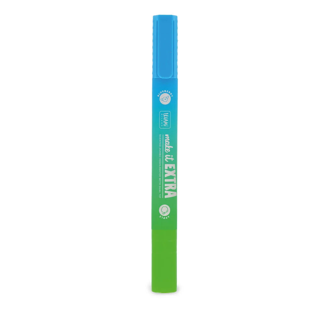 Legami - Evidenziatore Gigante Profumato Make It Extra Verde/Azzurro a Doppia Punta