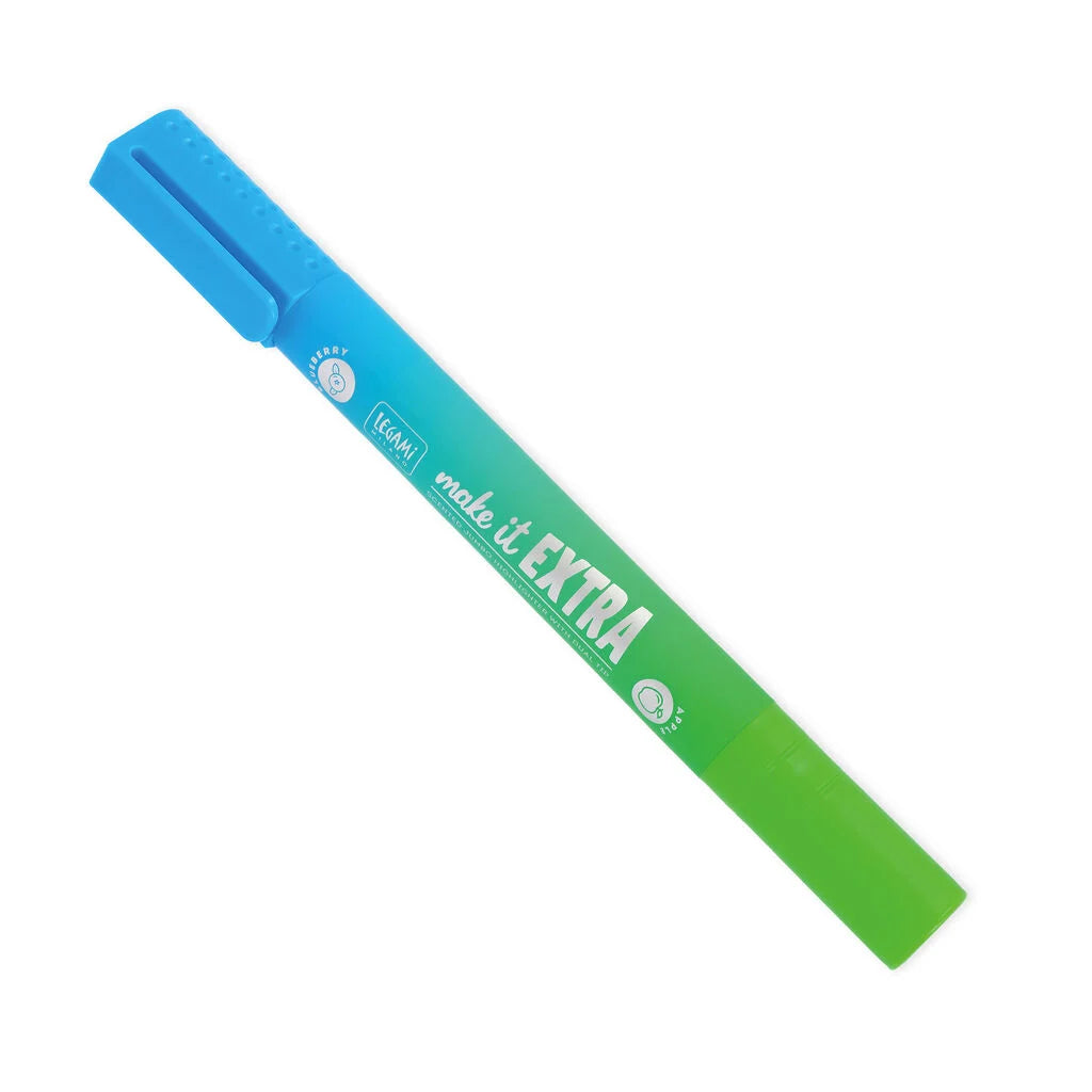 Legami - Evidenziatore Gigante Profumato Make It Extra Verde/Azzurro a Doppia Punta