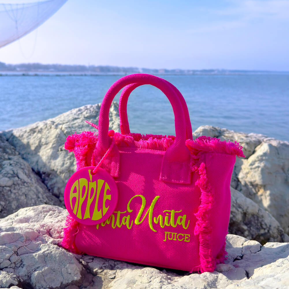Tinta Unita Juice: Shopping Bag Profumata con Applicazione – Polycotton Fashion