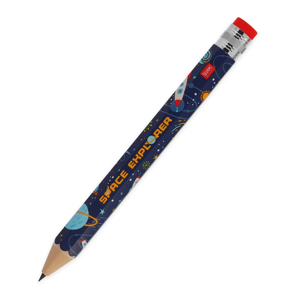 Legami Matita Gigante Space Magic Pencil Jumbo – Mina 6000 m con Gomma