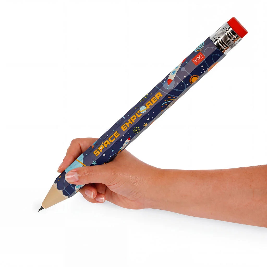 Legami Matita Gigante Space Magic Pencil Jumbo – Mina 6000 m con Gomma