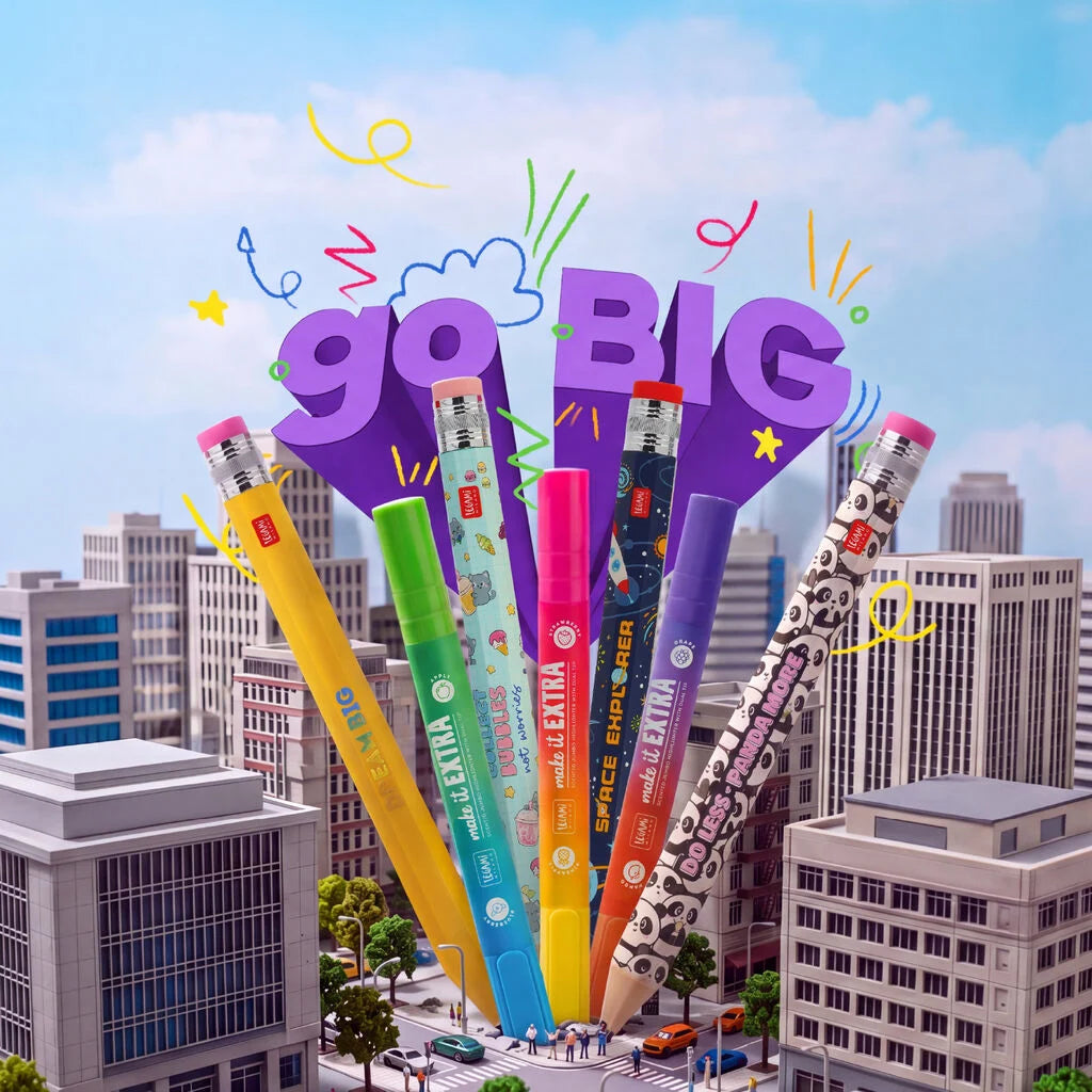 Legami Matita Gigante Space Magic Pencil Jumbo – Mina 6000 m con Gomma