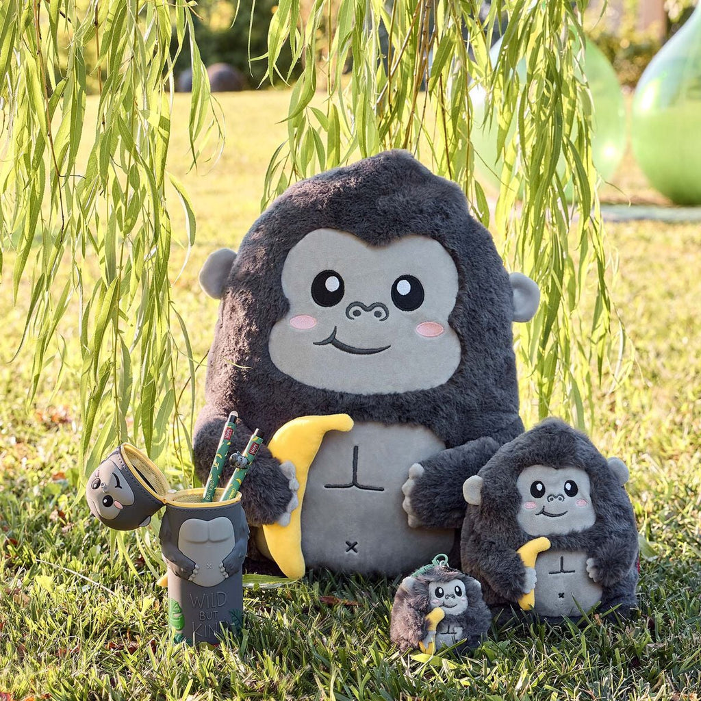 Legami Astuccio 2-in-1 in Silicone Kawaii Gorilla – Portapenne Retrattile