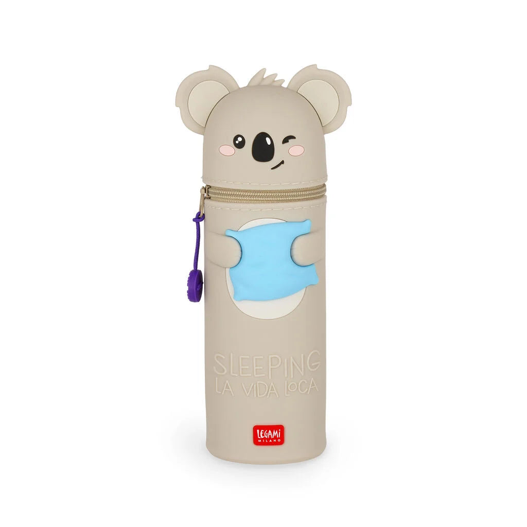 Legami - Astuccio 2-in-1 in Silicone Koala "Sleeping la Vida Loca" - Kawaii