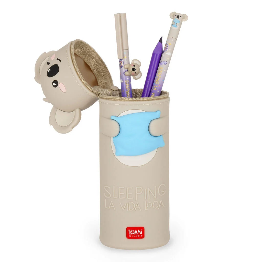 Legami - Astuccio 2-in-1 in Silicone Koala "Sleeping la Vida Loca" - Kawaii
