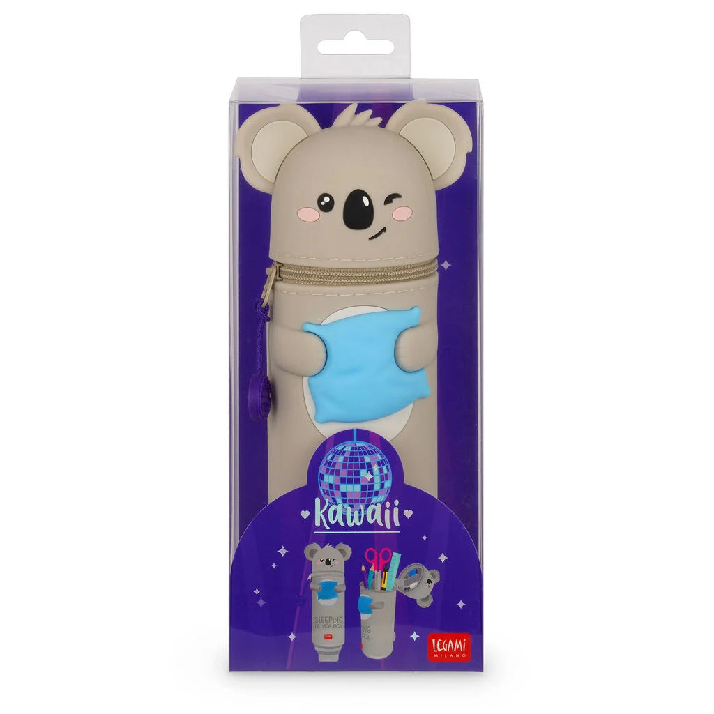 Legami - Astuccio 2-in-1 in Silicone Koala "Sleeping la Vida Loca" - Kawaii