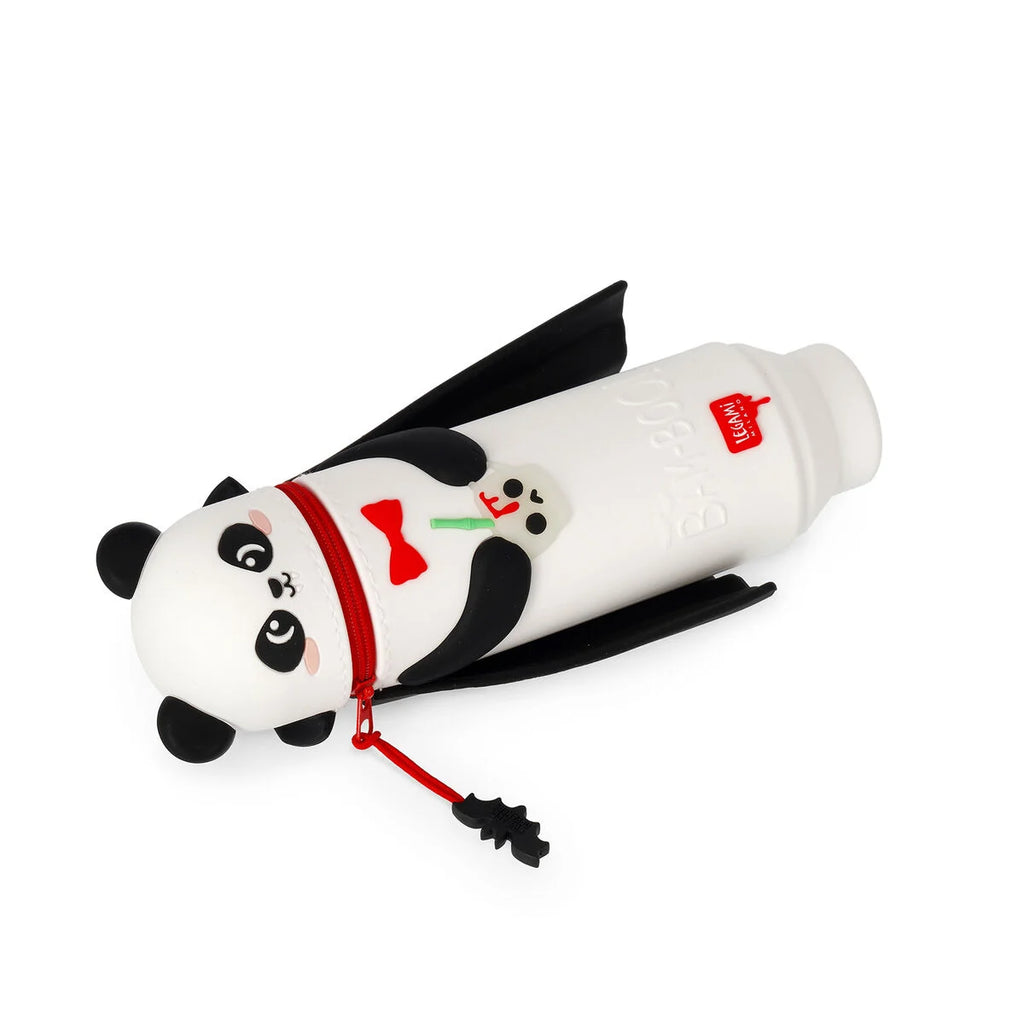 Legami Halloween Astuccio 2-in-1 Silicone Kawaii Panda Bam-Boo Halloween – Portapenne Retrattile