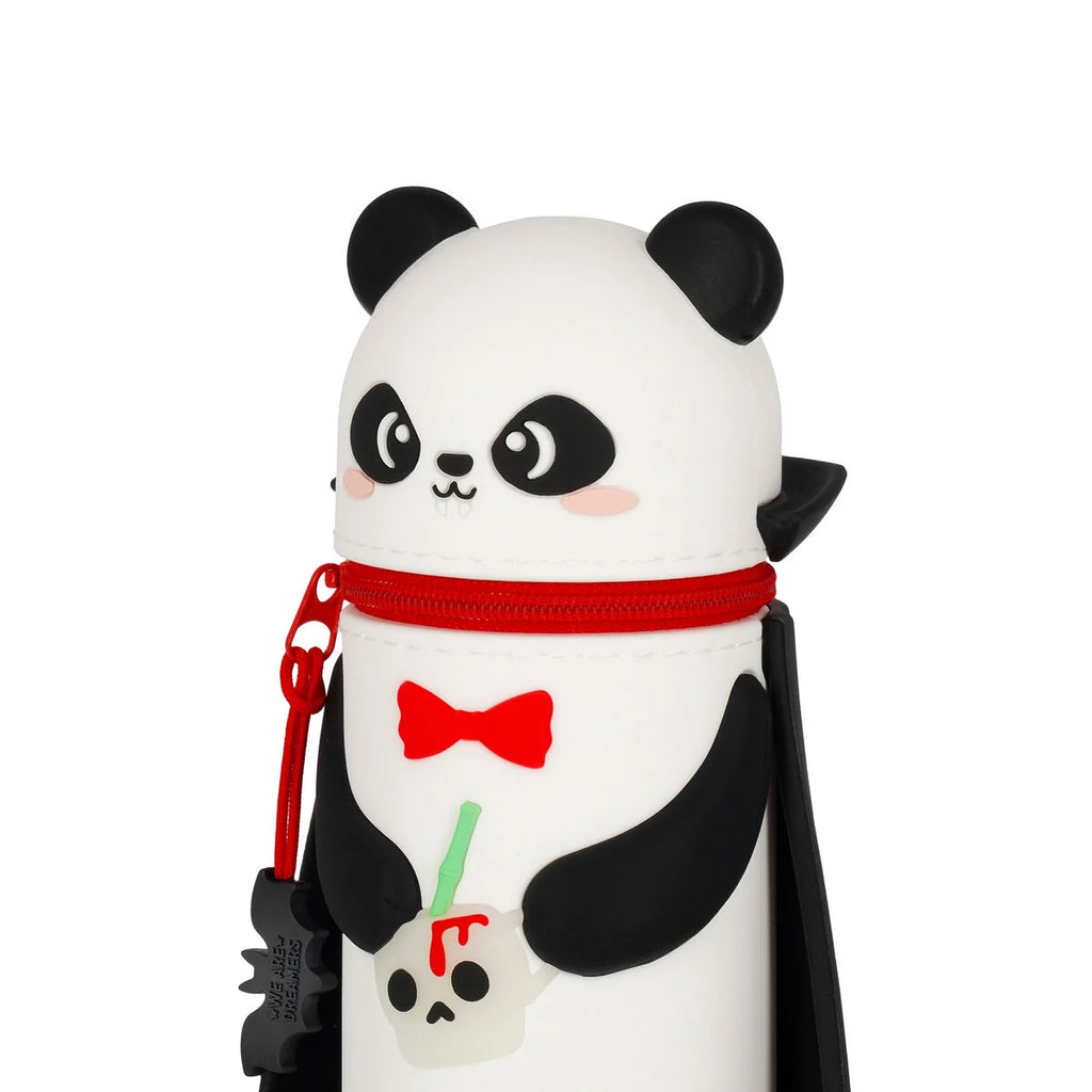 Legami Halloween Astuccio 2-in-1 Silicone Kawaii Panda Bam-Boo Halloween – Portapenne Retrattile